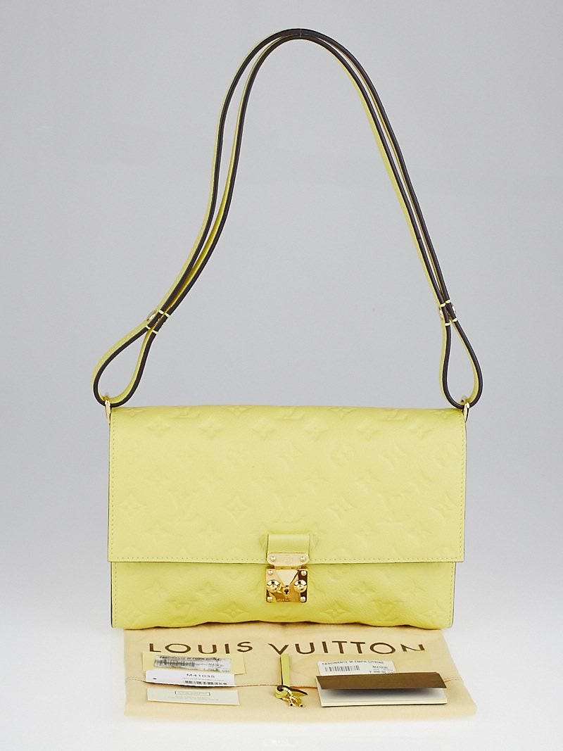 Louis Vuitton Citrine Monogram Vernis Spring Street Bag