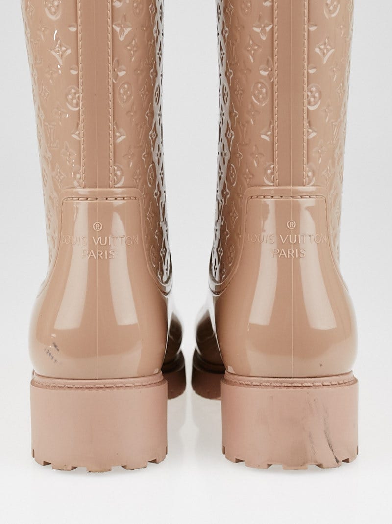 Louis Vuitton Rose Monogram Rubber Splash Rain Boots Size 5.5/36 - Yoogi's  Closet
