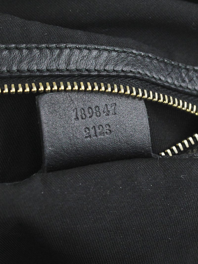 GUCCI バッグ Gucci Black Leather Sabrina Medium Boston Bag | Yoogi's Closet