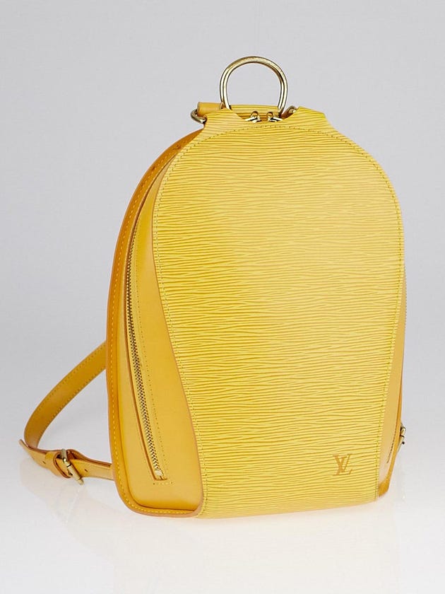 Louis Vuitton Tassil Yellow Epi Leather Mabillon Backpack Bag