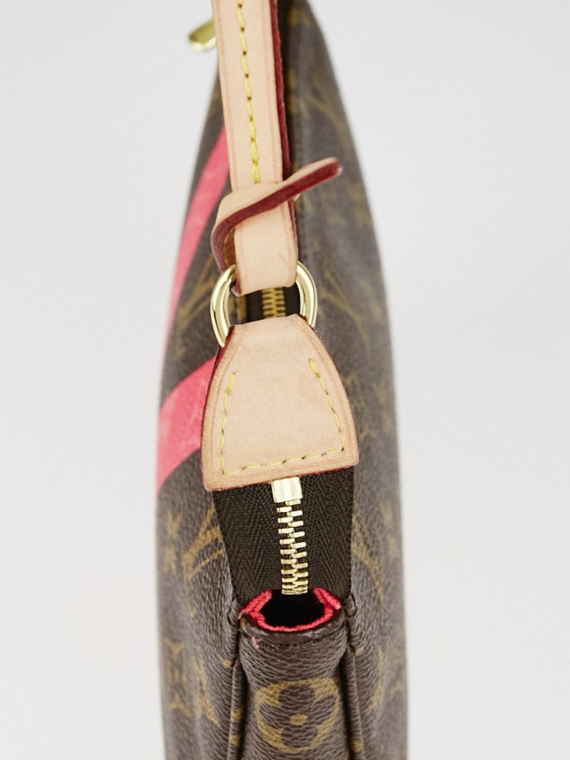 LOUIS VUITTON Grenade V Monogram Canvas Accessories Pochette Bag Brown