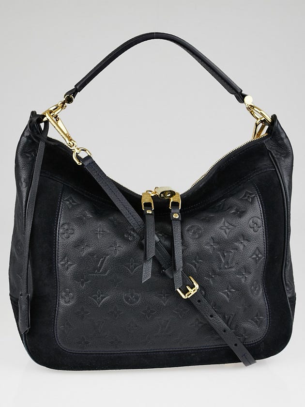 Louis Vuitton Black Monogram Empreinte Leather Audacieuse MM Bag