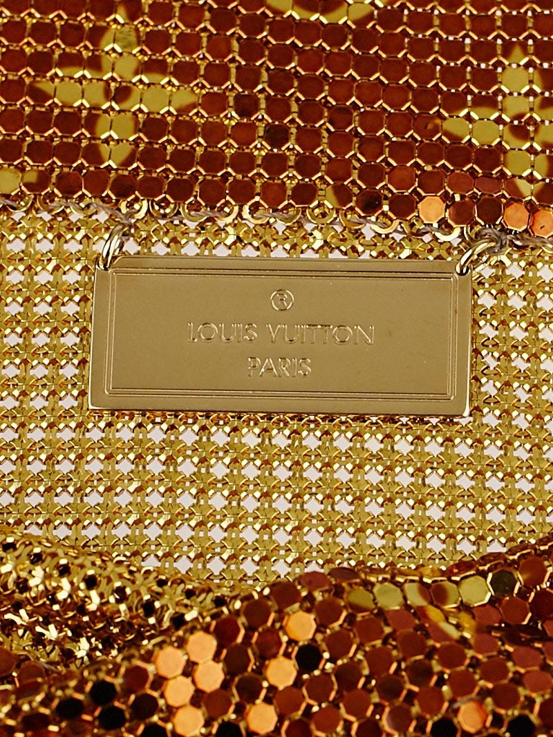Louis Vuitton Limited Edition Bronze Monogram Mesh Frances Evening