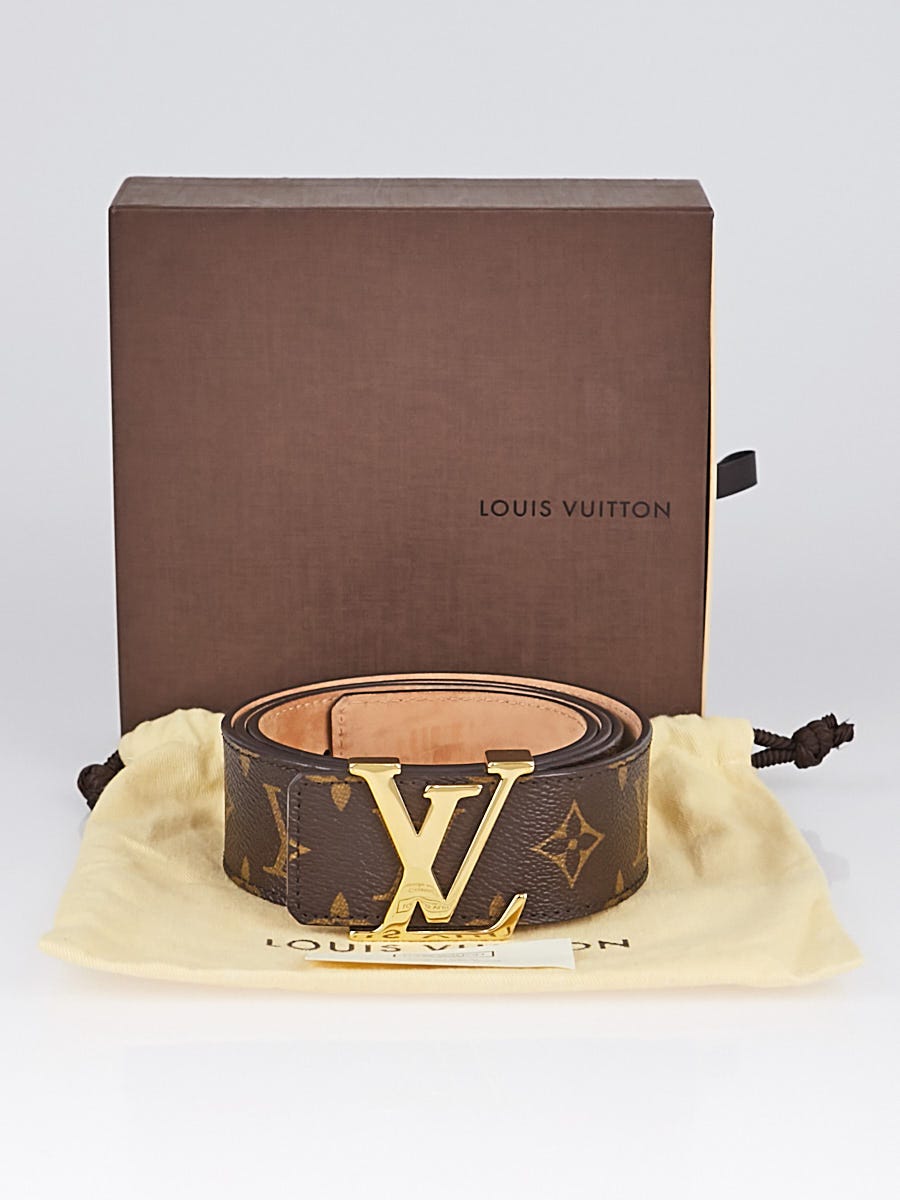 Louis Vuitton Louis Vuitton LV Initials Monogram Canvas Belt Size