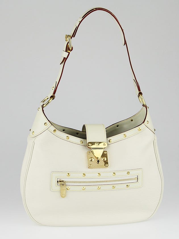 Louis Vuitton White Suhali Leather L'Affriolant Bag