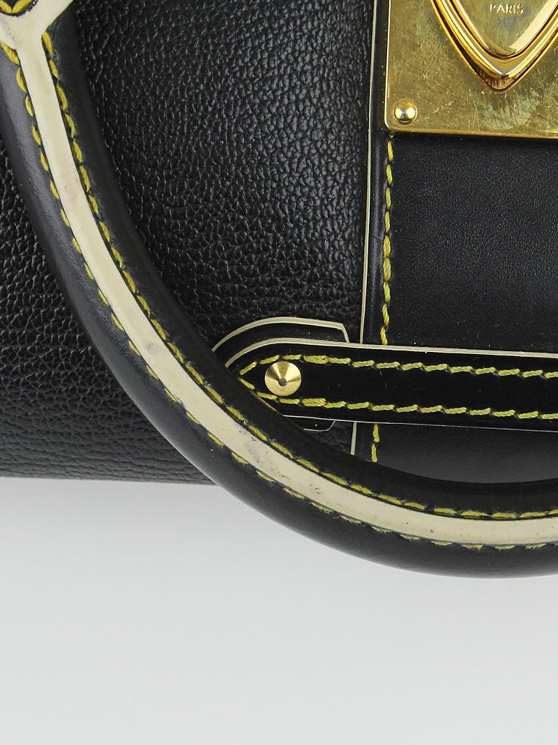 Louis Vuitton Black Suhali Leather L'Epanoui PM Bag - Yoogi's Closet