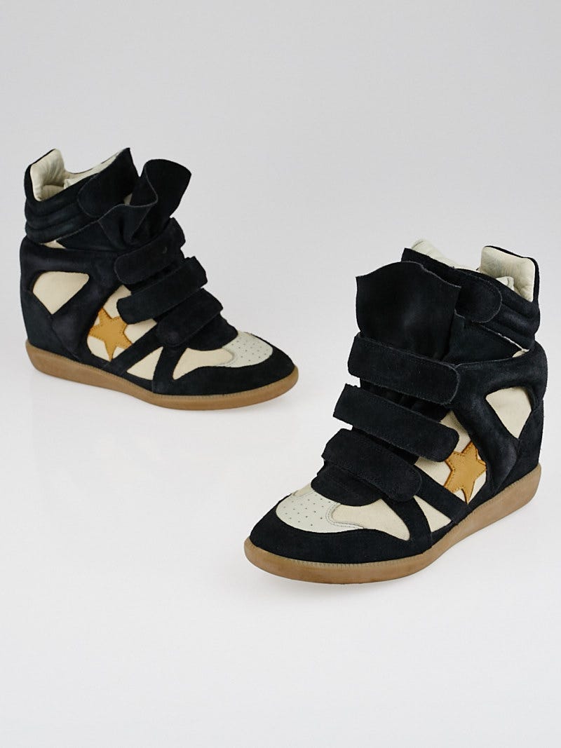 Suede sneaker wedges store