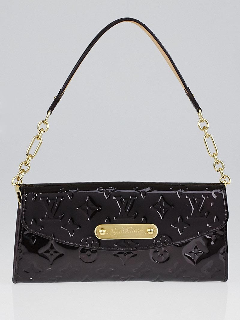 Louis Vuitton Amarante Monogram Vernis Sunset Boulevard Clutch Bag