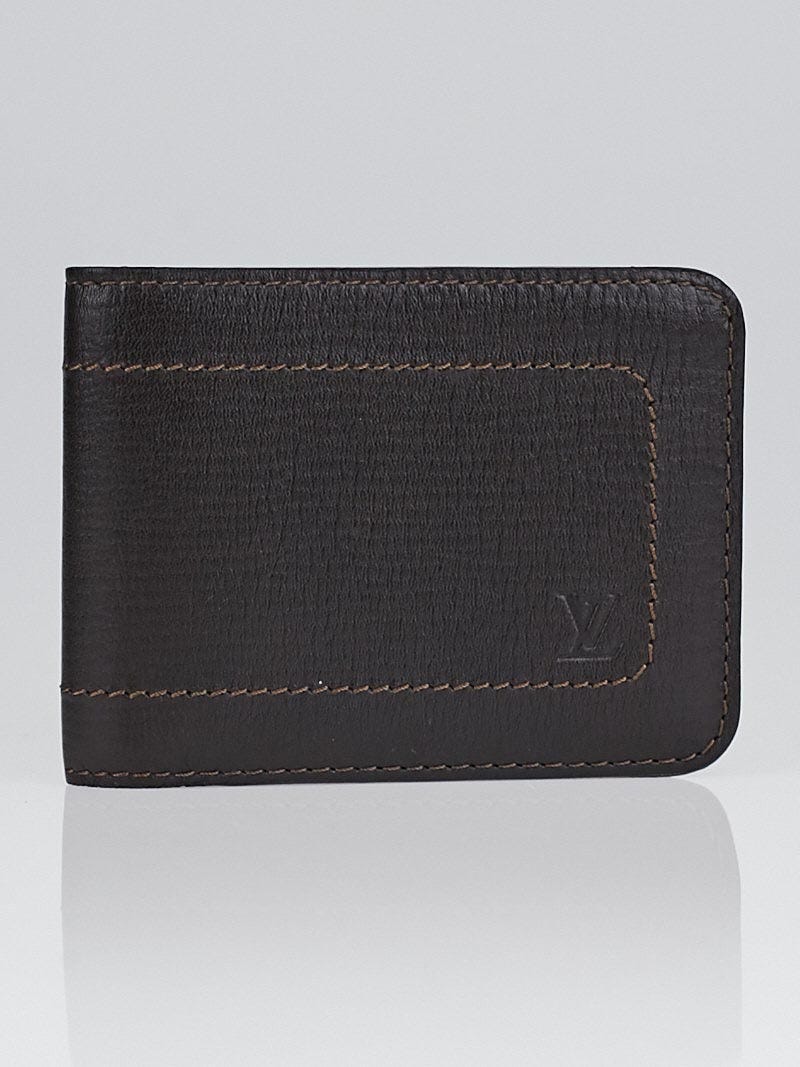 Louis Vuitton Coffee Utah Leather Pince Wallet - Yoogi's Closet