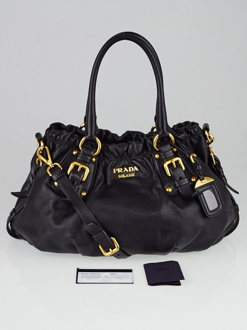 Saffiano calf leather shopping top