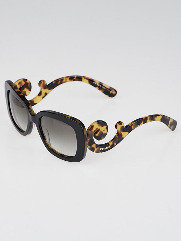 Prada Black/Tortoise Shell Square Frame Baroque 54mm Sunglasses - SPR270