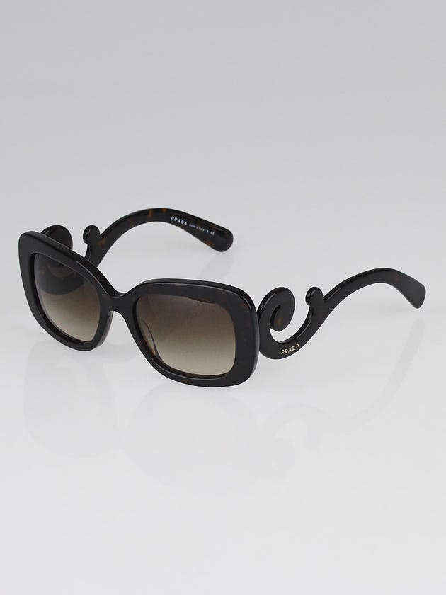 Prada Tortoise Shell Square Frame Baroque 54mm Sunglasses - SPR270