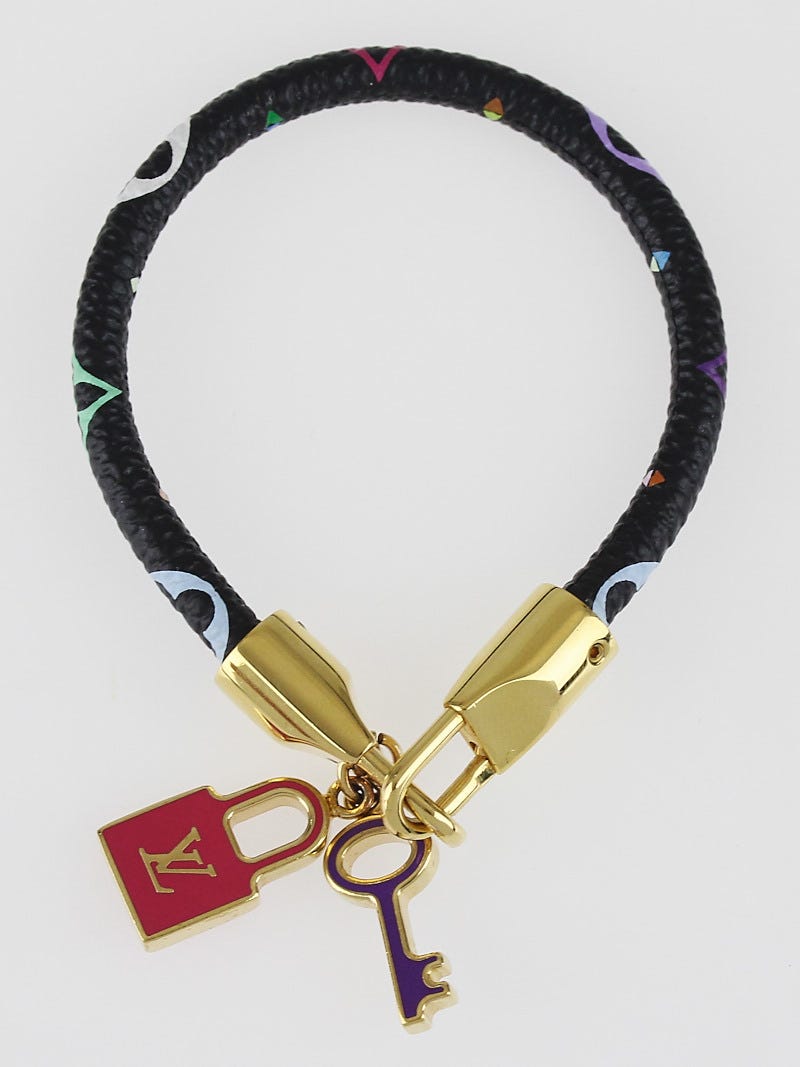 Louis Vuitton Black Monogram Multicolore Luck It Bracelet