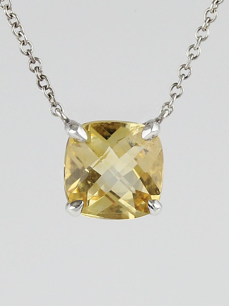Tiffany Co. Sterling Silver and Citrine Sparklers Pendant