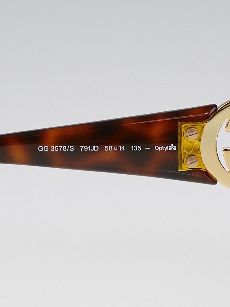 Gucci Tortoise Shell Frame GG Logo Sunglasses- 3578/S  display picture 3