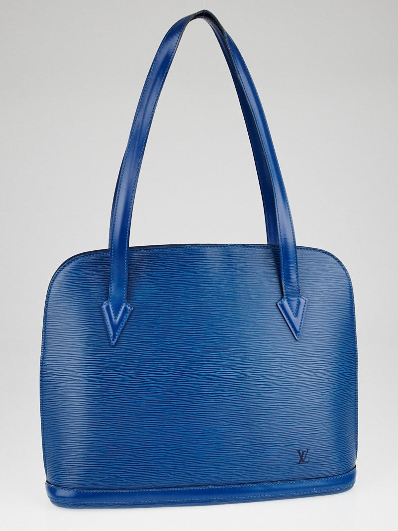 Louis Vuitton Toledo Blue Epi Leather Lussac Tote Bag | Yoogi's Closet