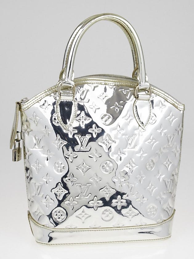 Louis Vuitton Limited Edition Silver Monogram Miroir Lockit Bag