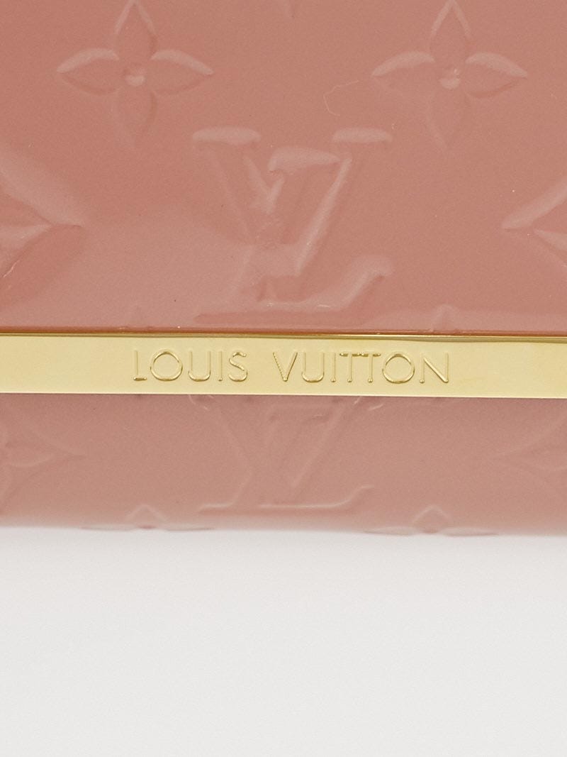 Louis Vuitton Rose Velours Monogram Vernis Rossmore MM Clutch Bag - Yoogi's  Closet
