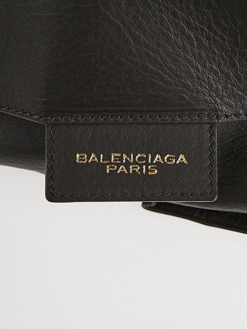 Balenciaga Grey Calfskin Leather A4 Papier Tote Bag - Yoogi's Closet