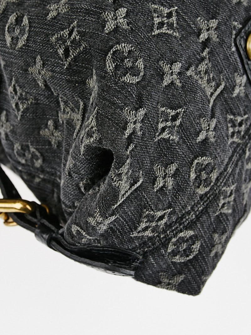 Louis Vuitton Black Monogram Denim Neo Cabby GM Bag at 1stDibs