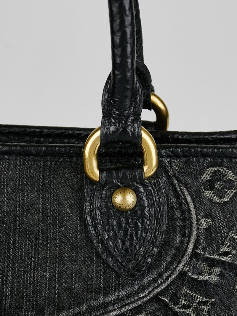 Louis Vuitton Noir Denim Monogram Denim Neo Cabby GM Bag - Yoogi's Closet