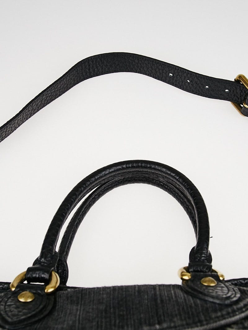 Louis Vuitton, Neo Cabby GM black denim shopping bag, 2007 ‣ For