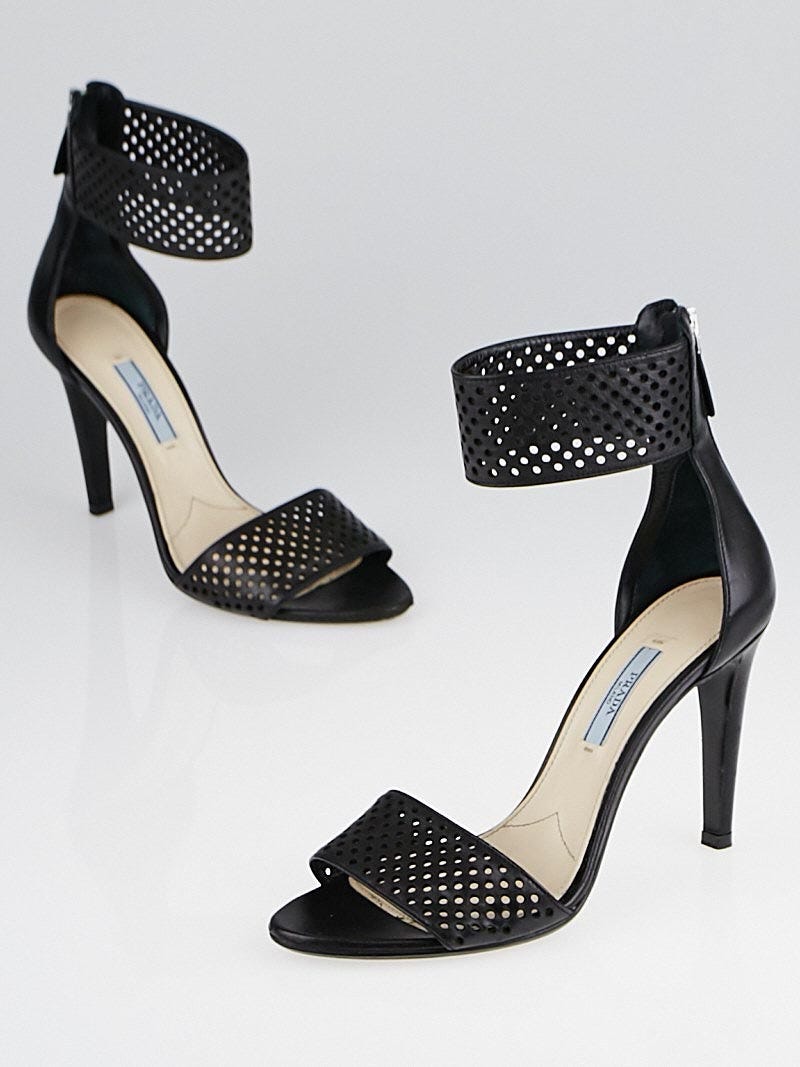 Perforated open toe sandal sale