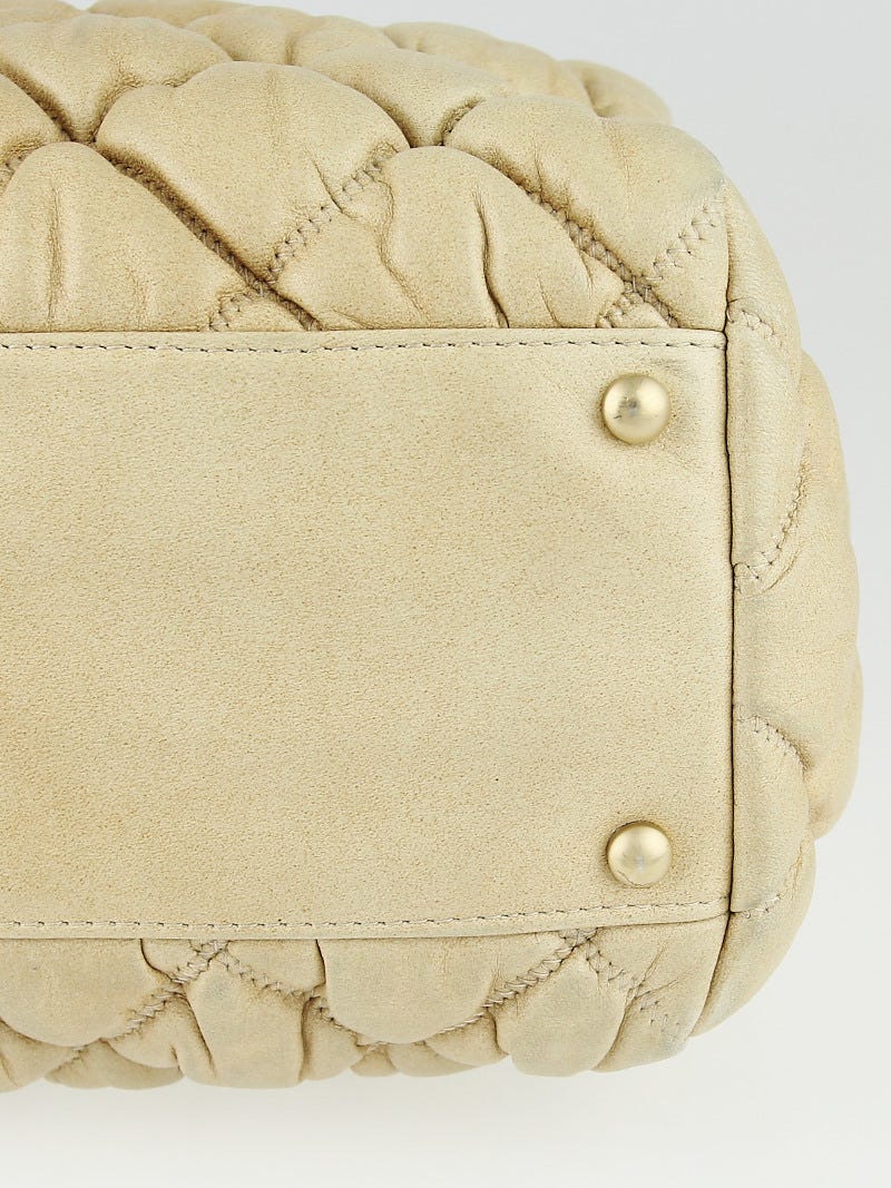 Chanel bubble quilted bowler bag best sale