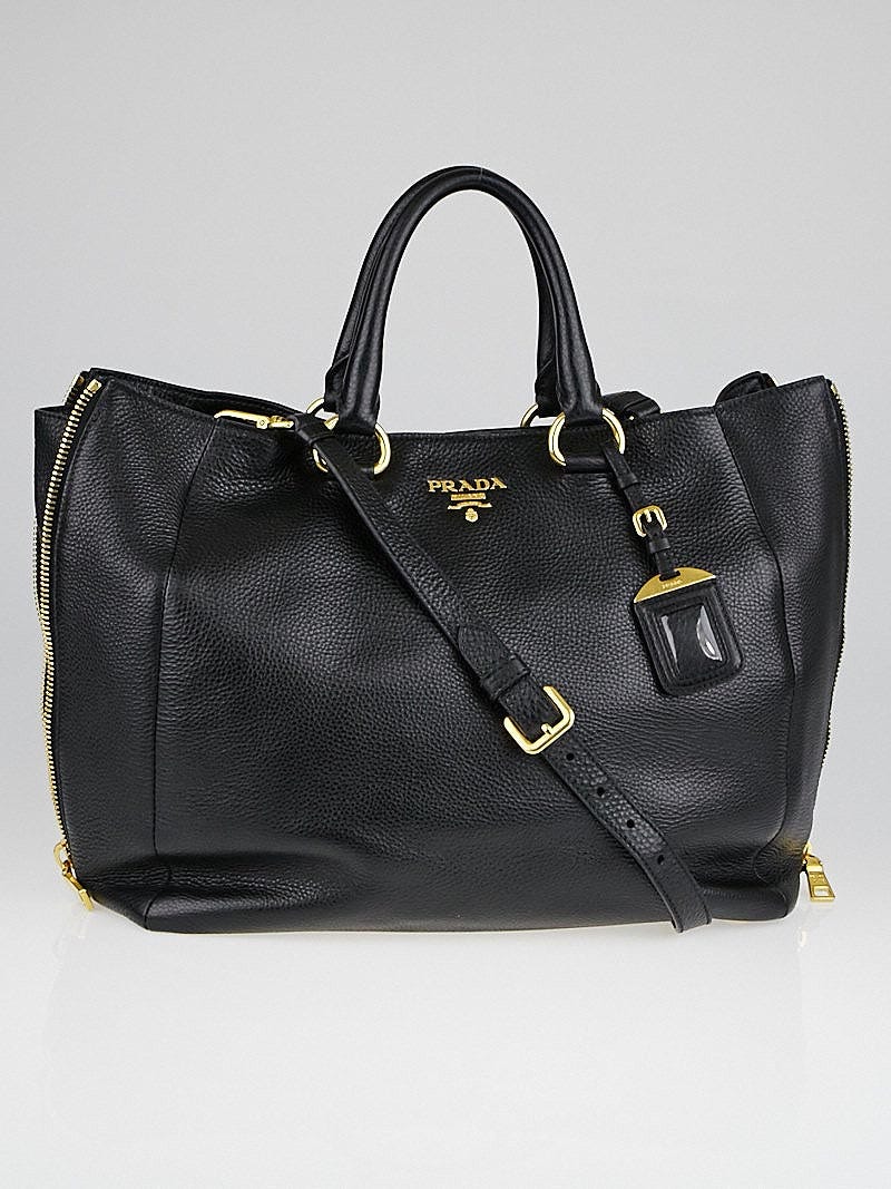 Daino side online zip leather shopper