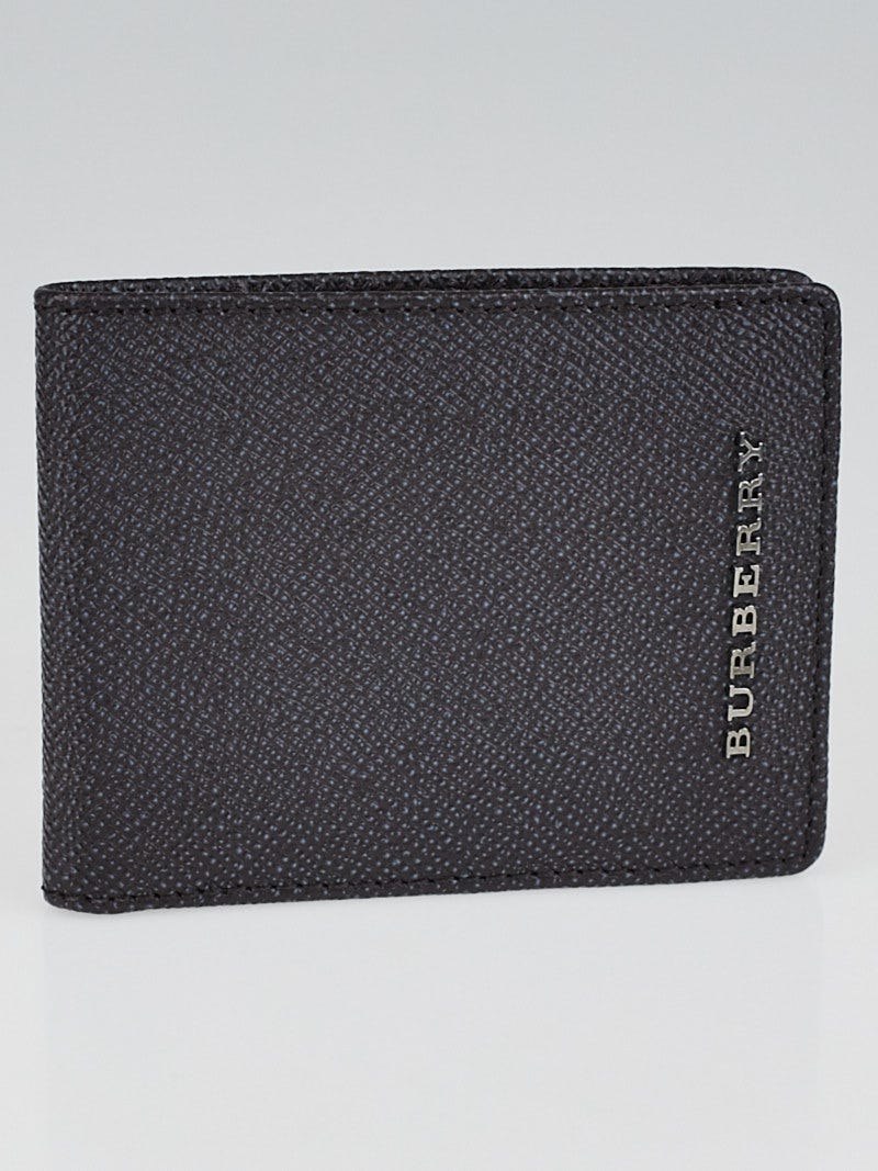 Burberry Brown Grained London Leather Bifold Wallet Yoogi s Closet