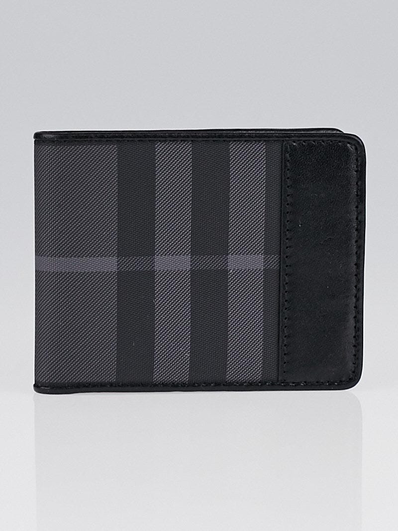 Black burberry wallet store