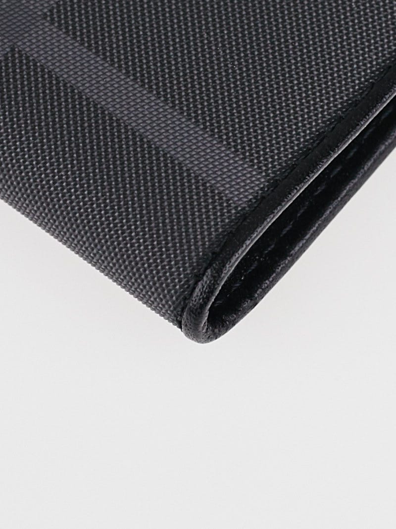 Burberry Black Check Coated Canvas Bifold Wallet | Yoogi display picture 1