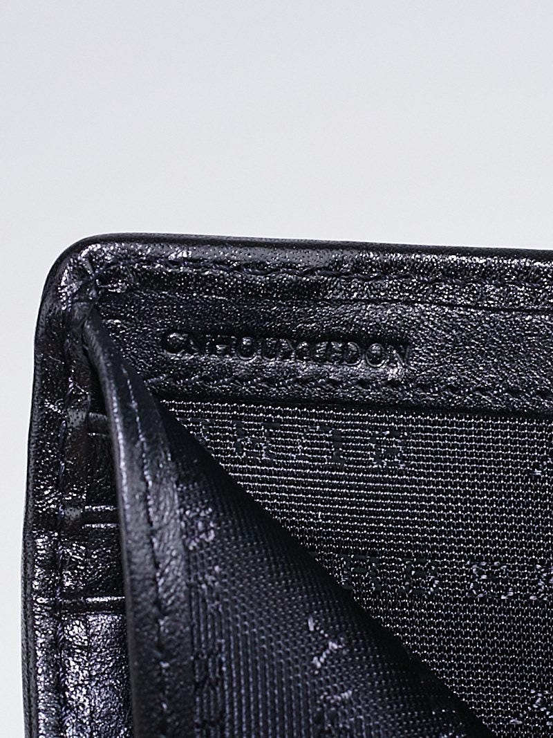 Burberry Black Check Coated Canvas Bifold Wallet | Yoogi display picture 1