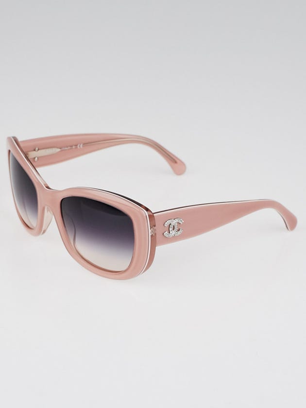 Chanel Pink Oversize Frame CC Logo Sunglasses-5239