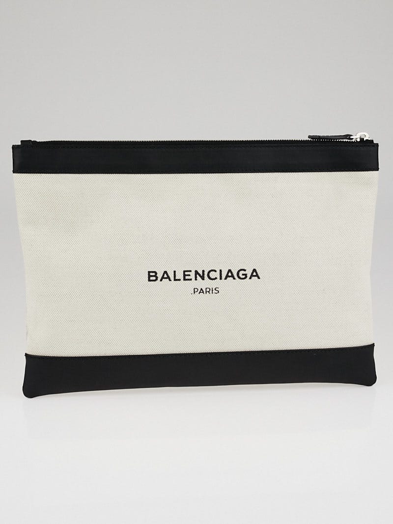 Balenciaga navy 2025 pouch with strap