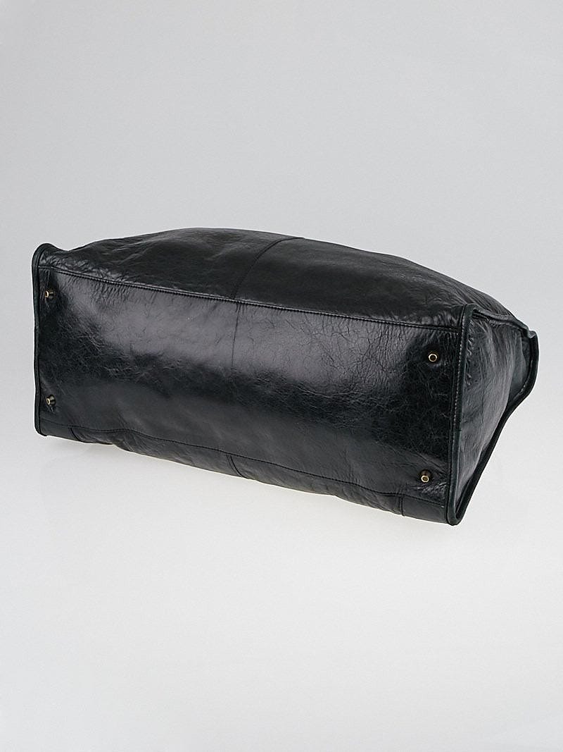 Balenciaga Anthracite Lambskin Leather Work Bag | Yoogi's Closet