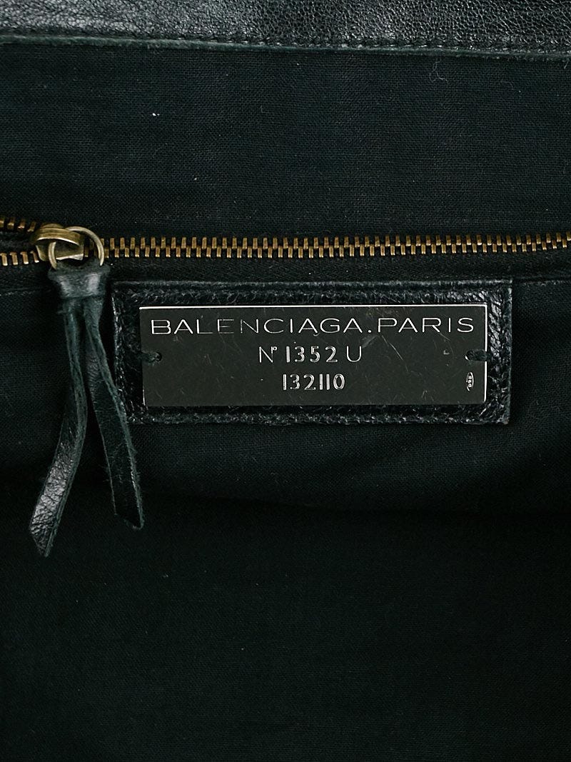 BALENCIAGA THE WORK BLACK ザ ワーク　132110 Balenciaga The Work City Handbag Black Suede Tote Boston Bag