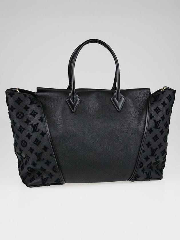 Louis Vuitton Black Orfevre and Veau Cachemire Calfskin Leather W GM Bag