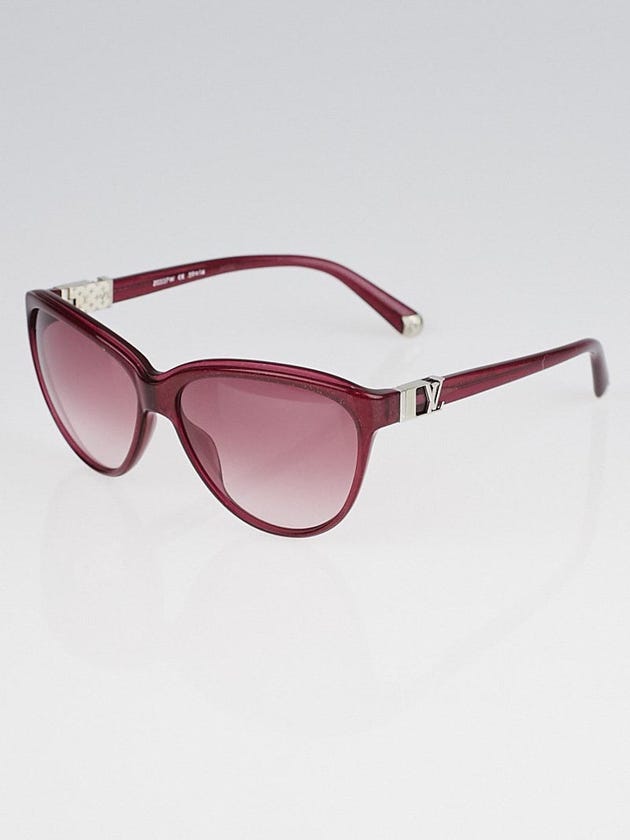 Louis Vuitton Purple Speckling Acetate Frame Rose Carmin Sunglasses-Z0337W