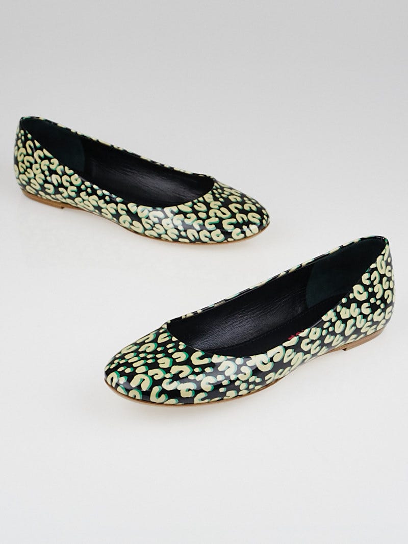 Louis Vuitton Stephen Sprouse Blue And Black Leopard Print Flats