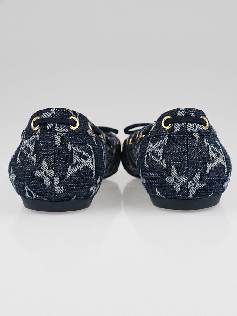 Louis Vuitton Blue Denim Monogram Denim Oasis Ballerina