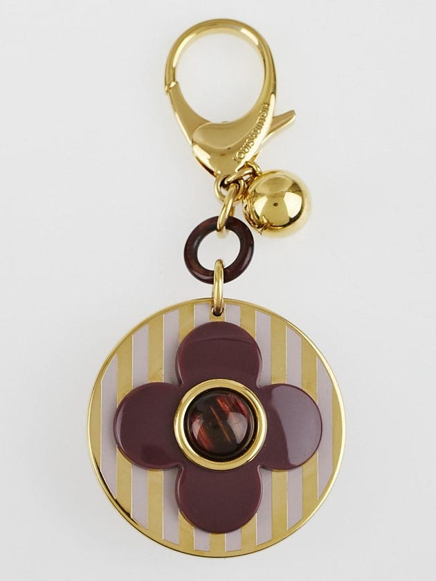 Louis Vuitton Purple Flower Key Chain and Bag Charm
