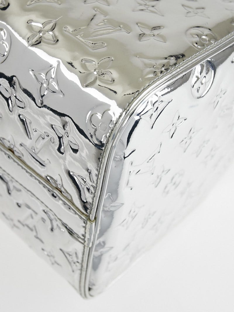 Louis Vuitton Limited Edition Silver Monogram Miroir Speedy