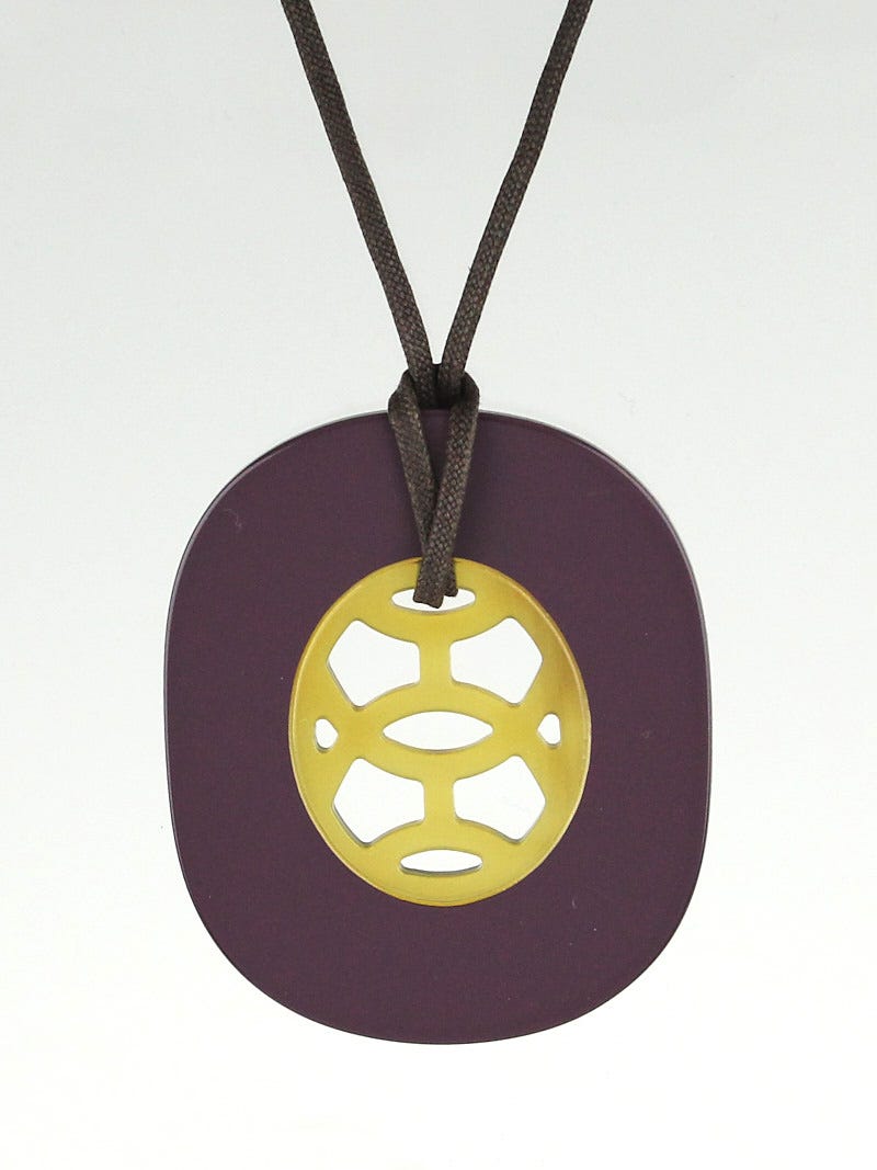 Hermes lacquer necklace on sale