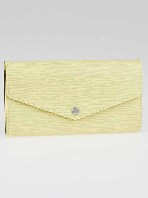 Louis Vuitton Jaune Pale Epi Leather Sarah NM3 Wallet