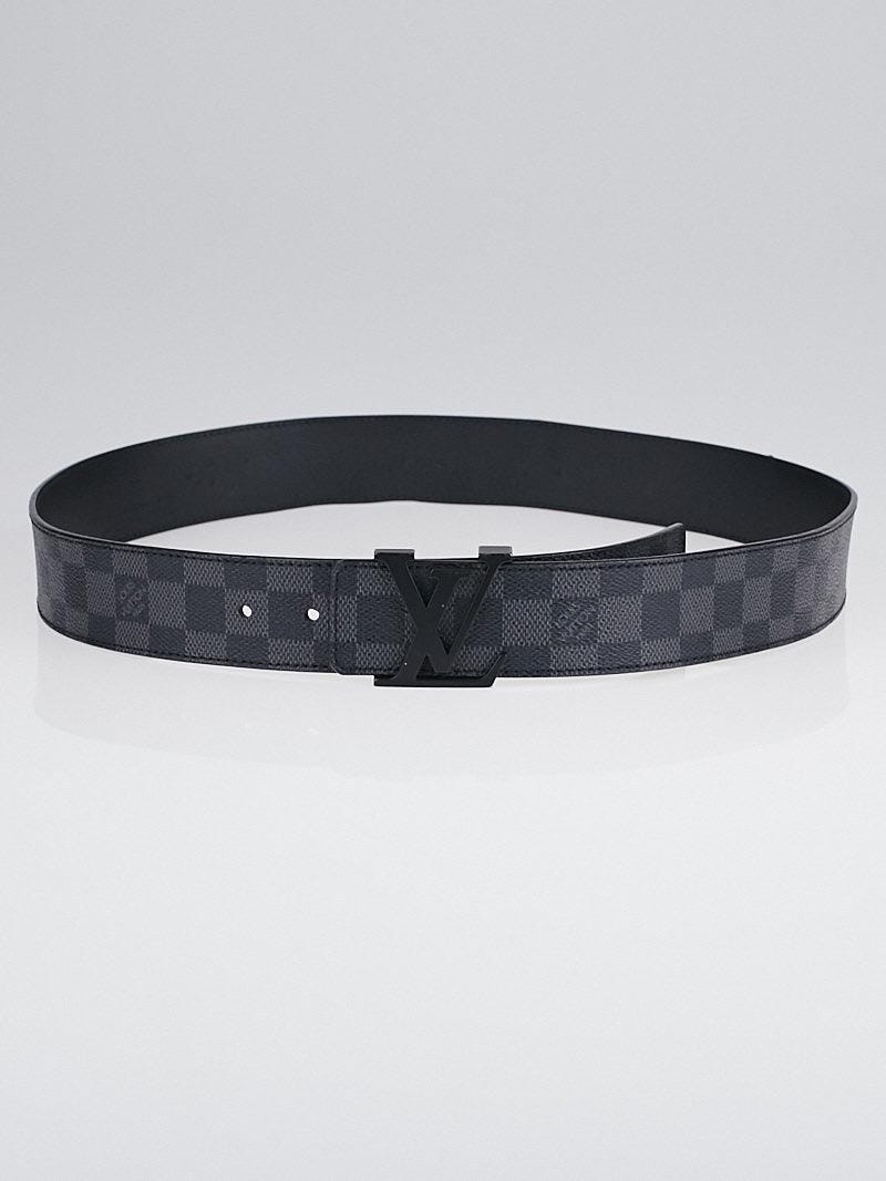 Louis vuitton belt hotsell initiales damier graphite