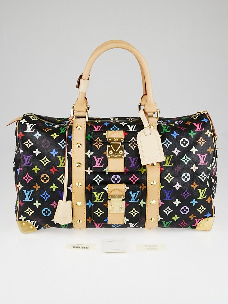 Louis Vuitton Black/Multicolor Monogram Canvas Keepall 45 Bag