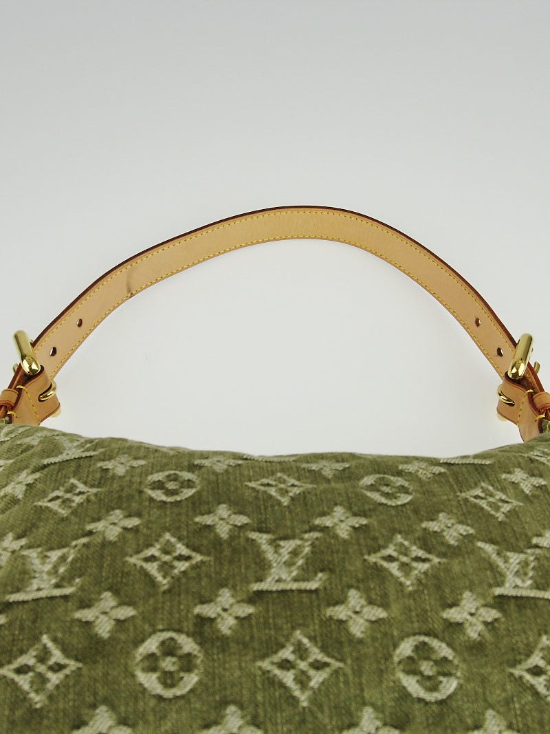 Baggy handbag Louis Vuitton Green in Denim - Jeans - 31206099