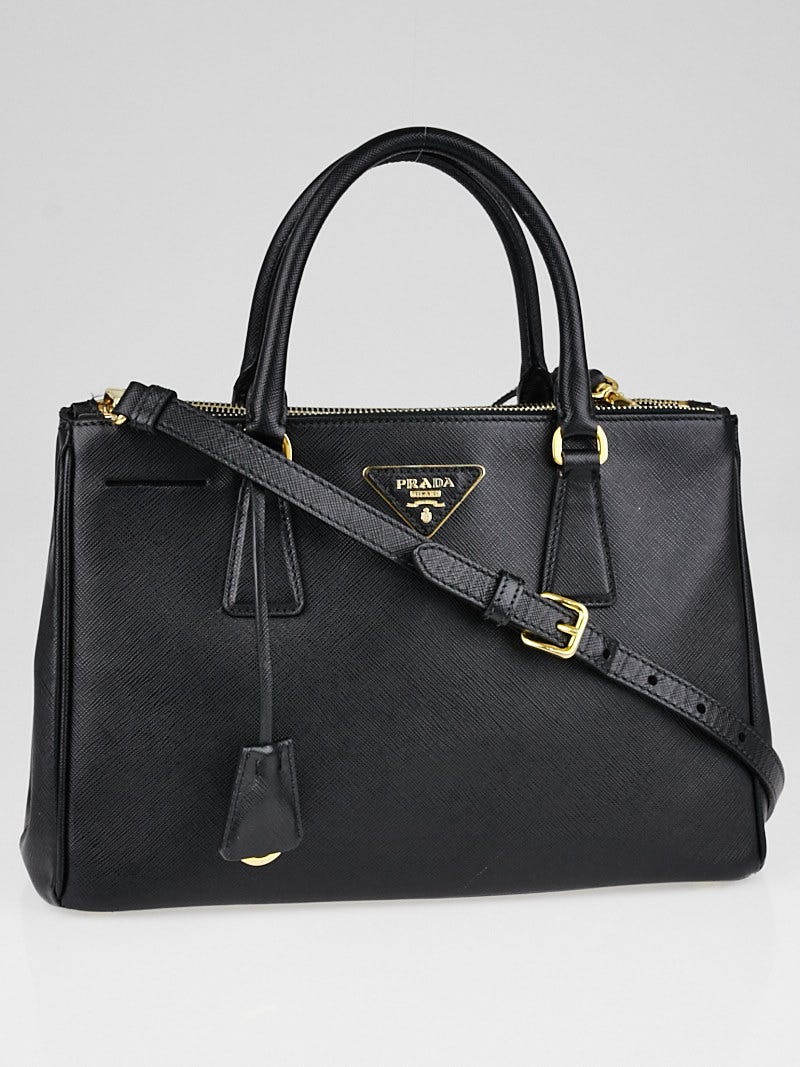 Prada, Bags, Prada Saffiano Small Double Zip Tote