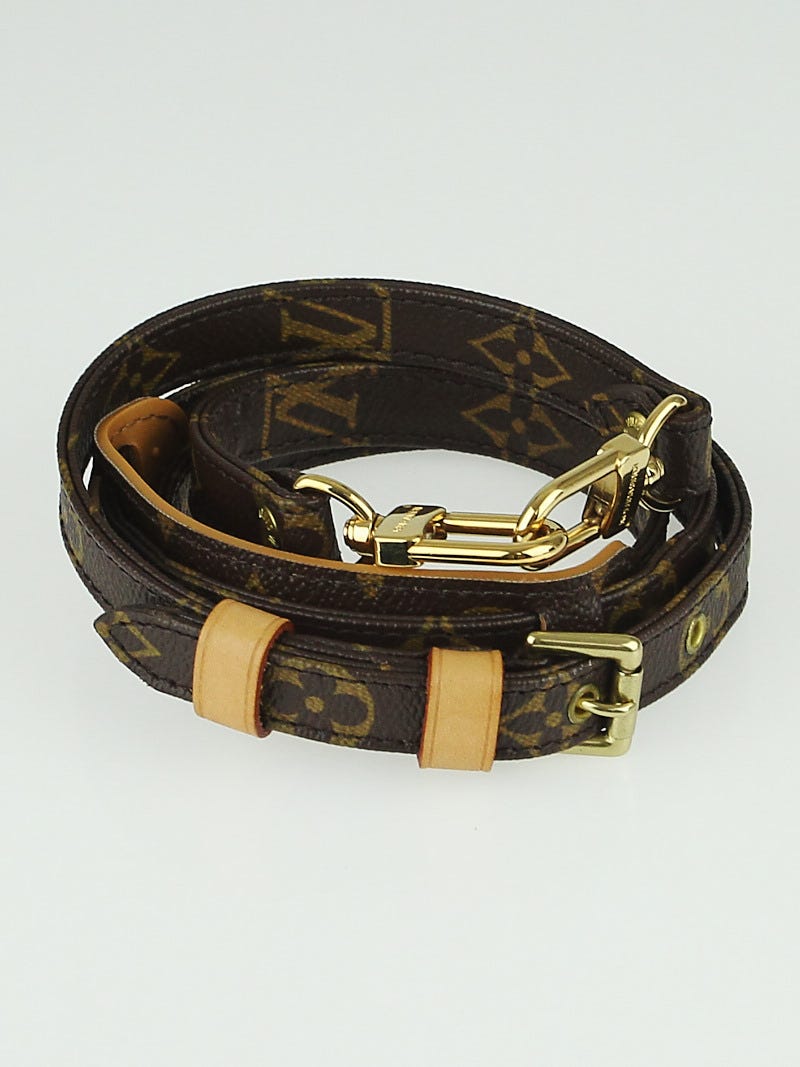 Adjustable monogram canvas shoulder strap clearance